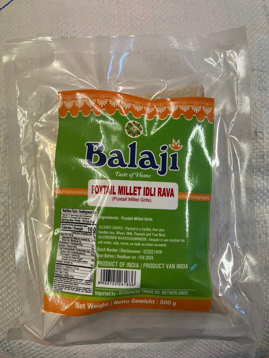 Balaji Foxtail Millet Idli Rava 500g Sara Foods