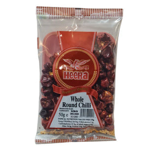 Heera Whole Round Chillies 50g