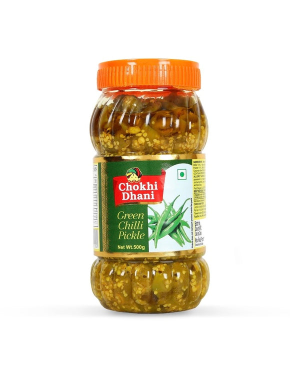 Chokhi Dhani Green Chilli Pickle 400g
