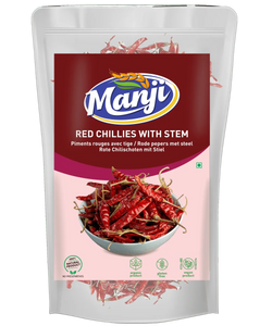 Manji Red Chillies With Stem 100g