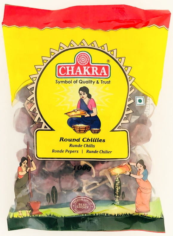 Chakra Round Red Chillies 100g