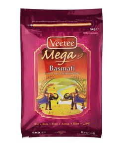 Veetee Mega Extra Long Basmati Rice 5kg